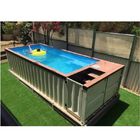 20ft 40ft Above Ground Prefab Shipping Container Swimming Pool